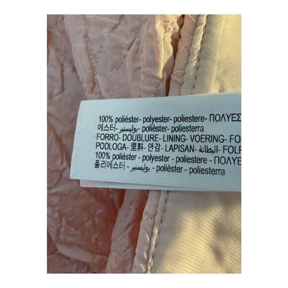 NEW Massimo Dutti Women's Pink Wide-Leg Textured Pants XS Casual NWT - Picture 9 of 9